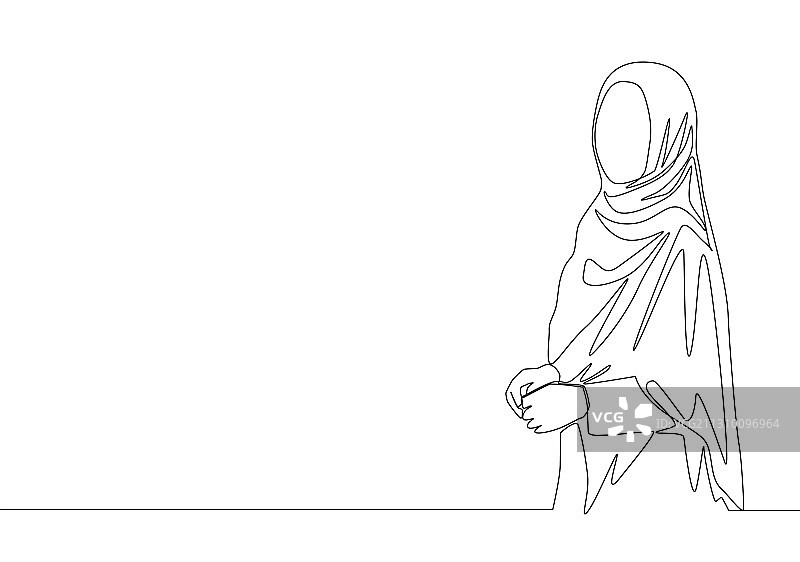 快乐的年轻人单线连续绘图图片素材