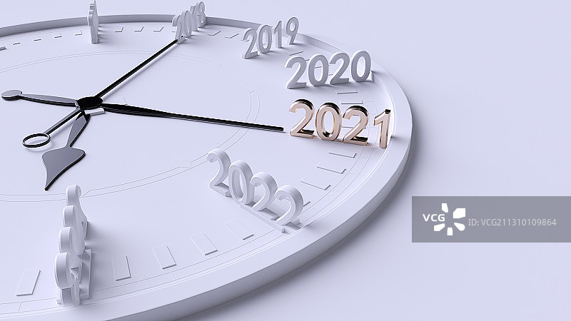 3D渲染2021年概念插图图片素材