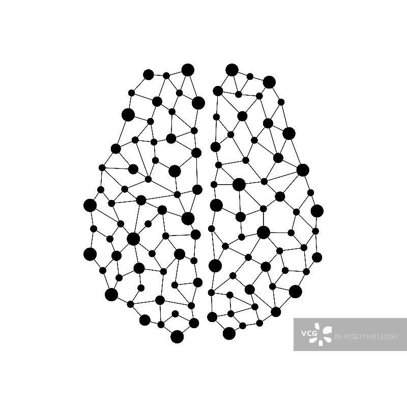 人脑节点连接象征图片素材