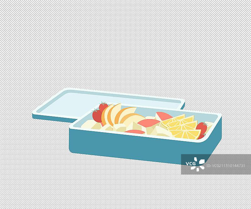 装水果的餐盒图片素材