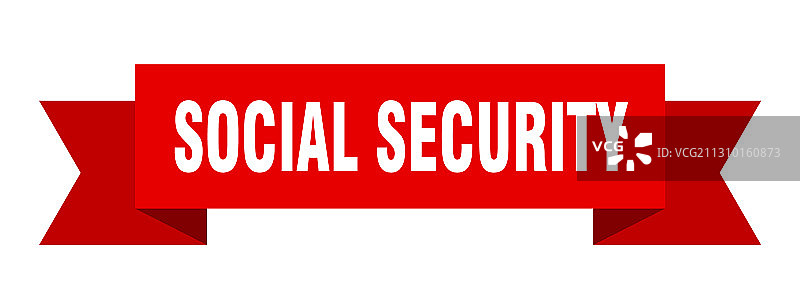 社保丝带图案图片素材