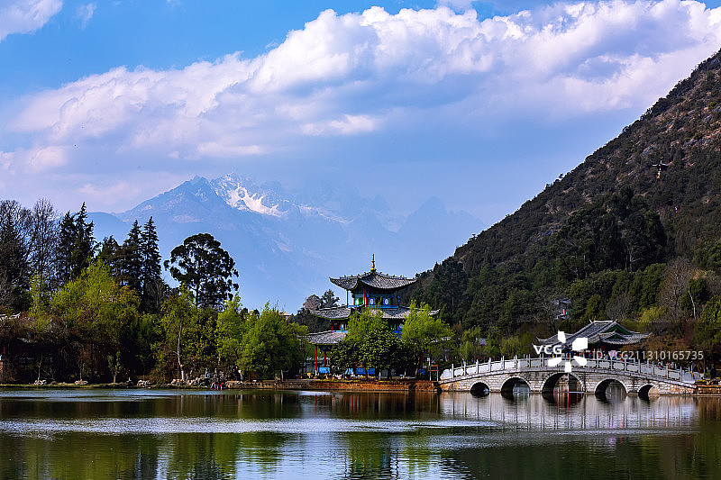 丽江黑龙潭图片素材
