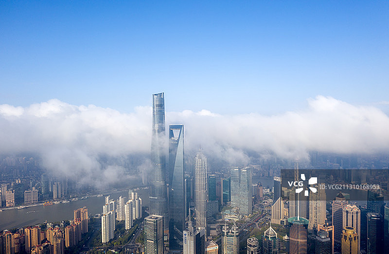 上海平流雾图片素材