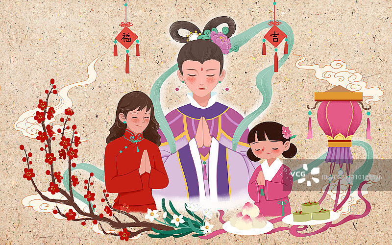 年俗正月初十一图片素材