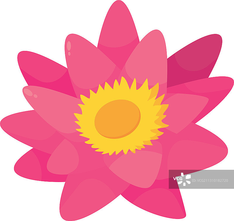 莲花图标彩色设计图片素材