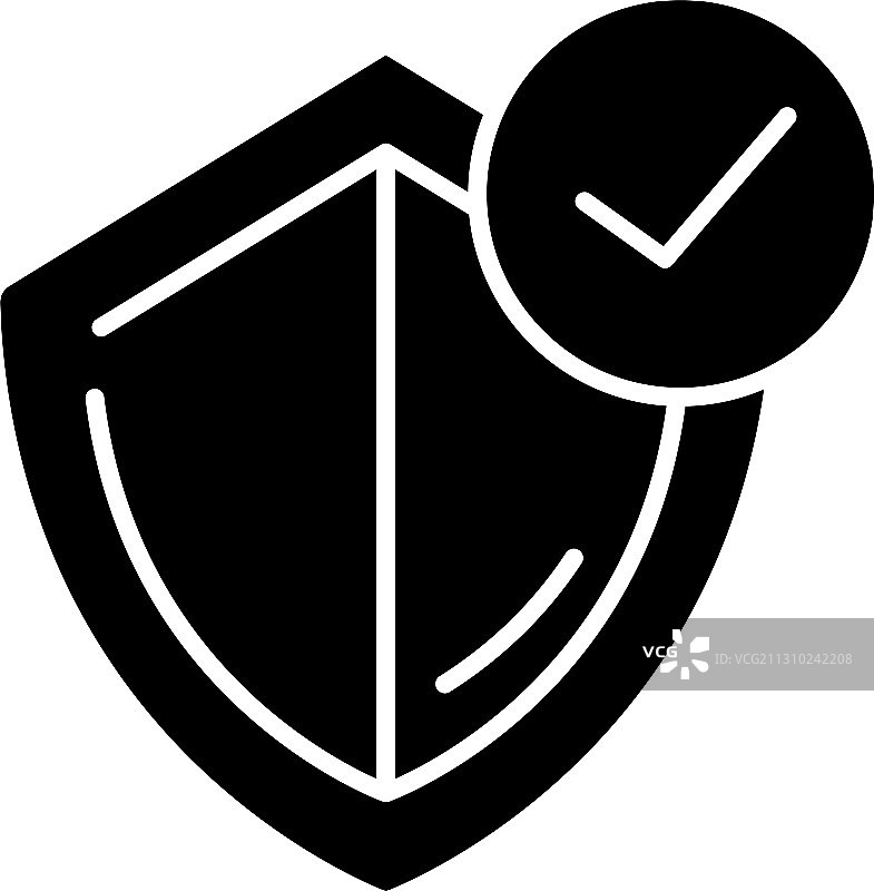 一般保险黑色标志图标图片素材