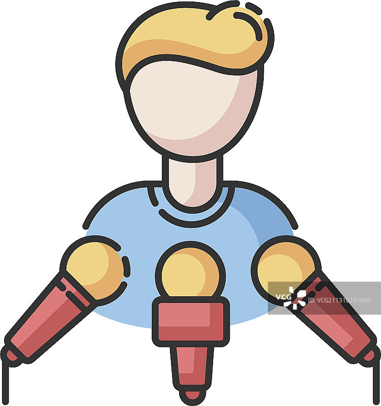 发言人RGB颜色图标图片素材