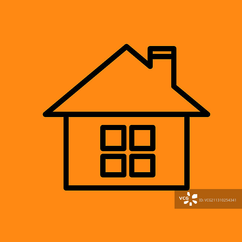 建筑行业细线图标集图片素材