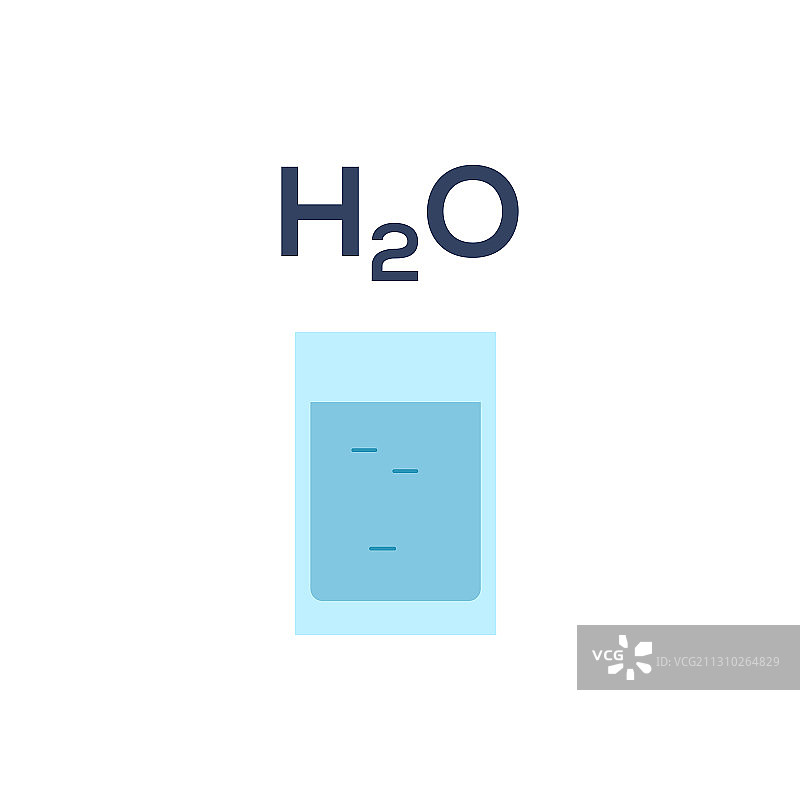 白色背景上的玻璃水图标图片素材