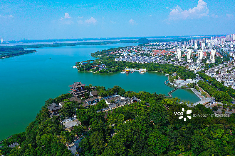 江苏省镇江市北固山风光图片素材