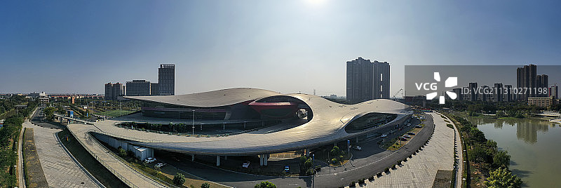 航拍中国广州亚运会综合体育馆图片素材