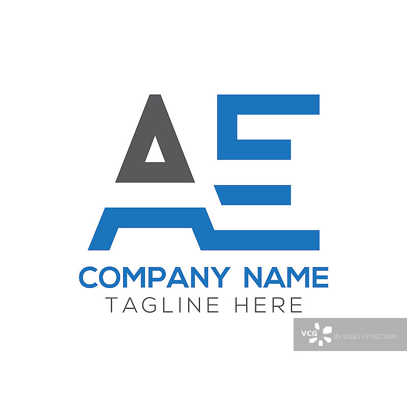现代商务字母AE组合logo设计图片素材
