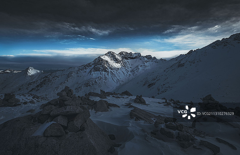 达古冰川图片素材