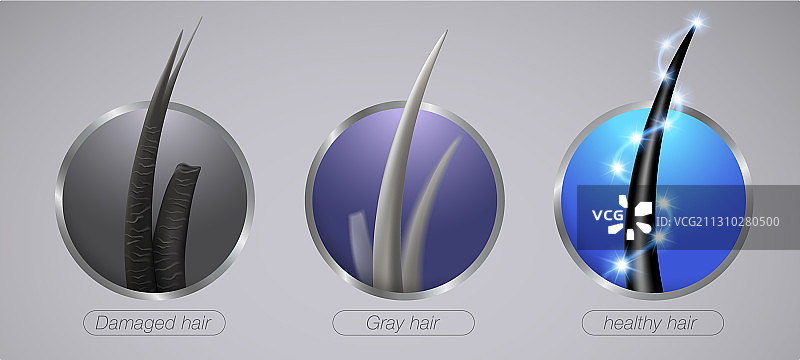 强韧的头发特写图片素材