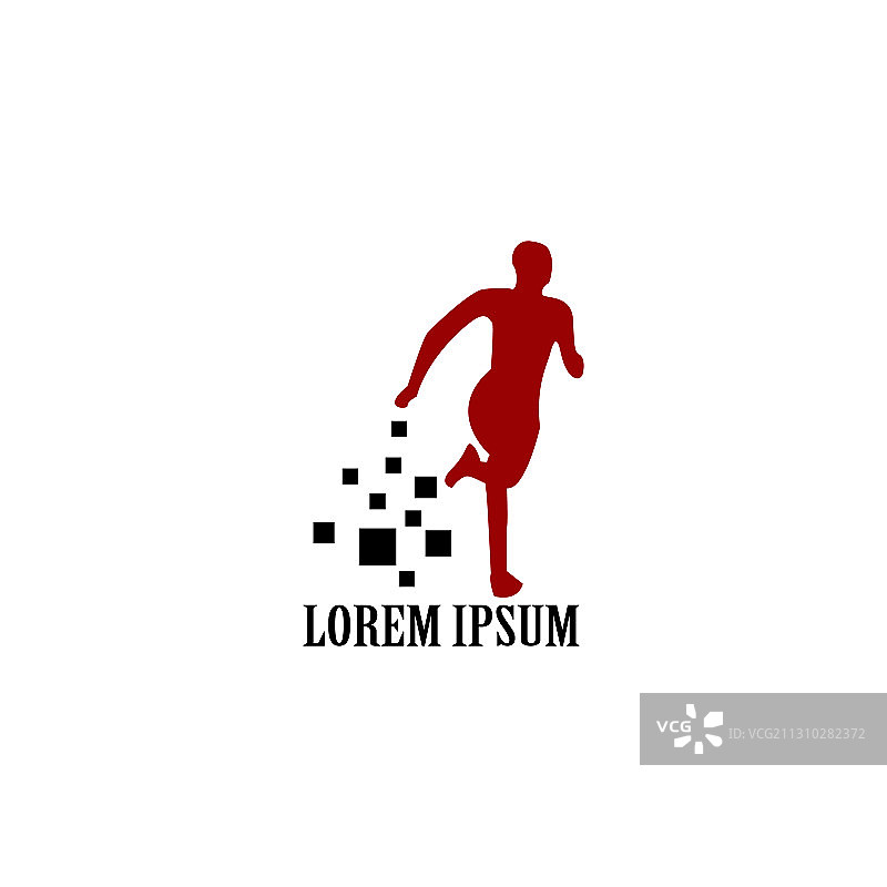 奔跑的人标志和符号图片素材