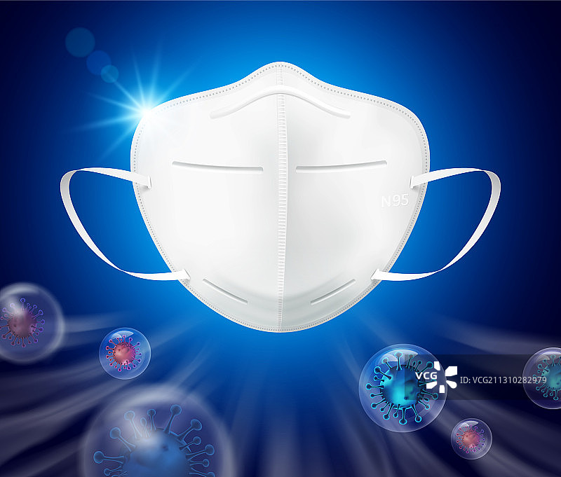 预防冠状病毒的健康口罩图片素材