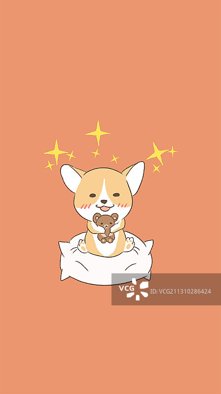 可爱的柯基壁纸图片素材