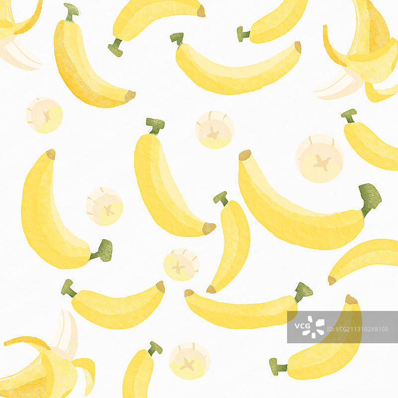 香蕉包装插画图片素材