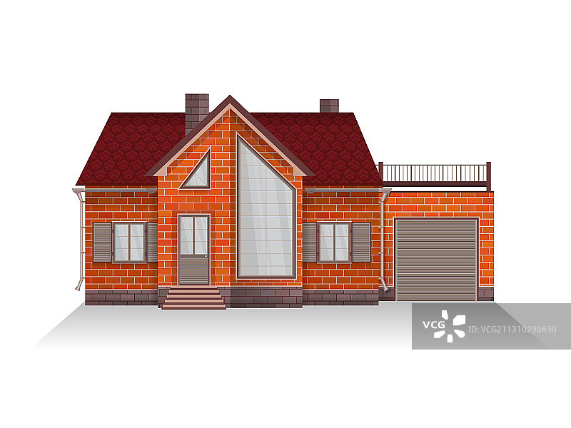 带双折线的郊区家庭住宅高清图图片素材