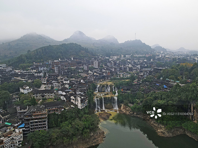 湖南湘西芙蓉镇景区图片素材
