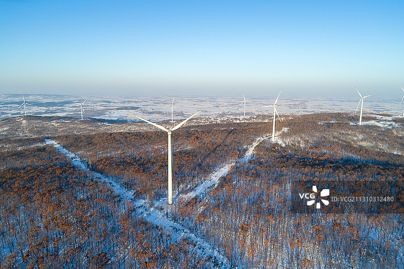 明光市风力发电图片素材