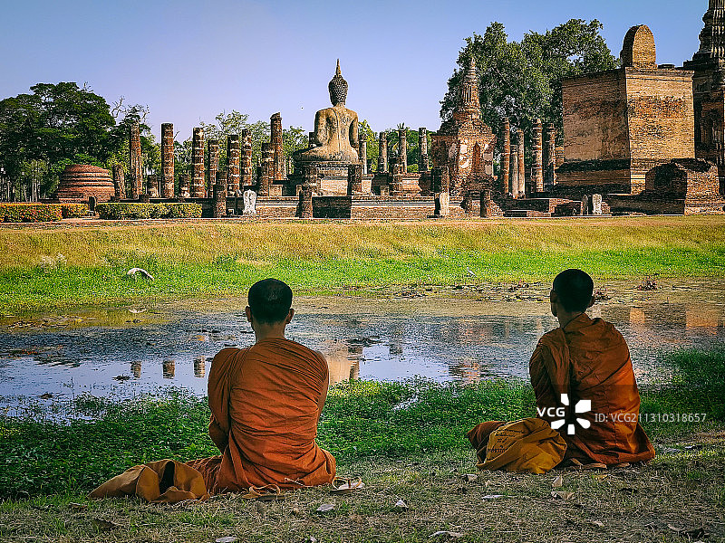 素可泰历史公园宁静的午后图片素材