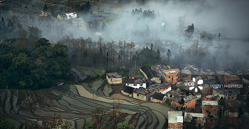哈尼村寨图片素材