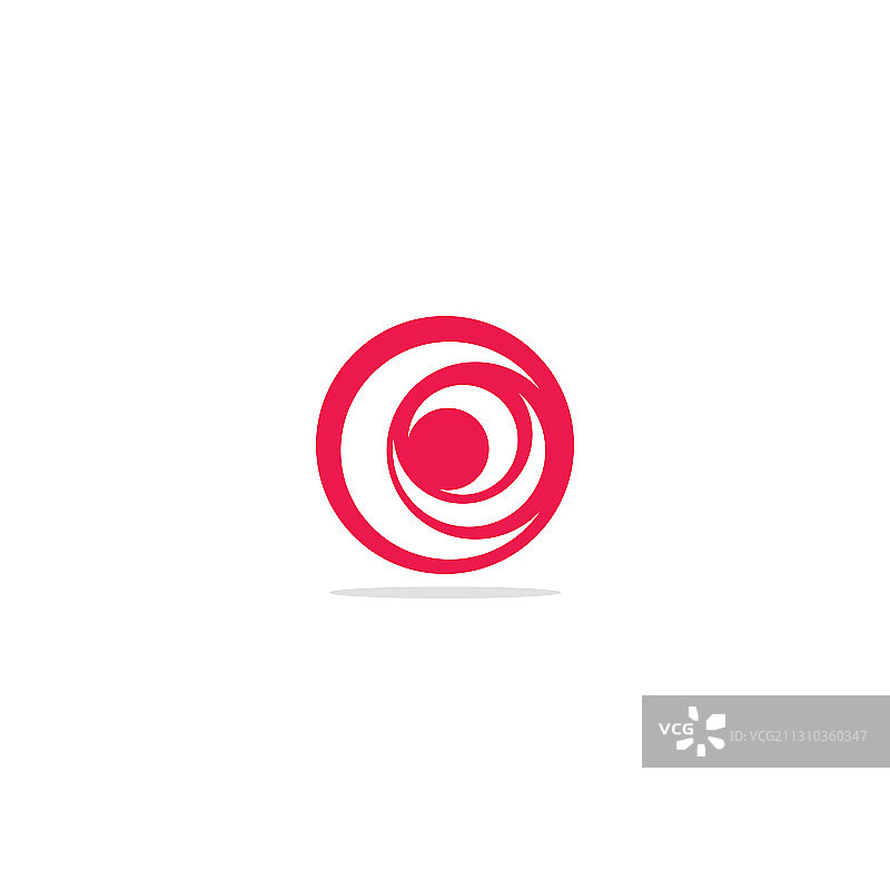 圆形抽象连接公司标志图片素材