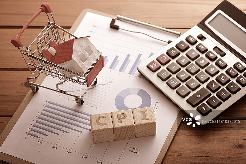房价与CPI图片素材