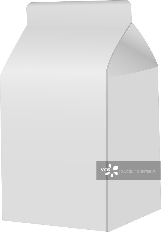 牛奶包装白色纸盒包装模板图片素材