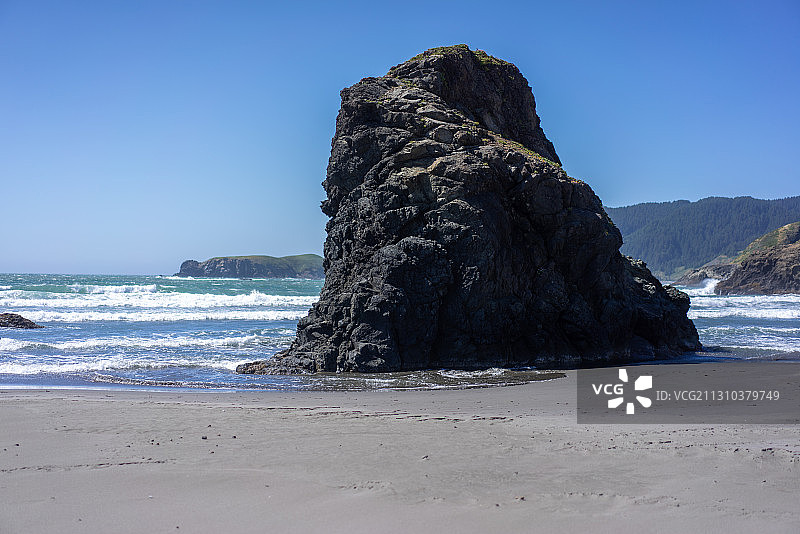 美国加利福尼亚101公路，海滩图片素材