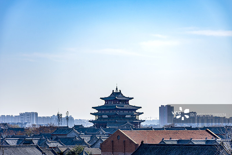 冬日光岳楼图片素材