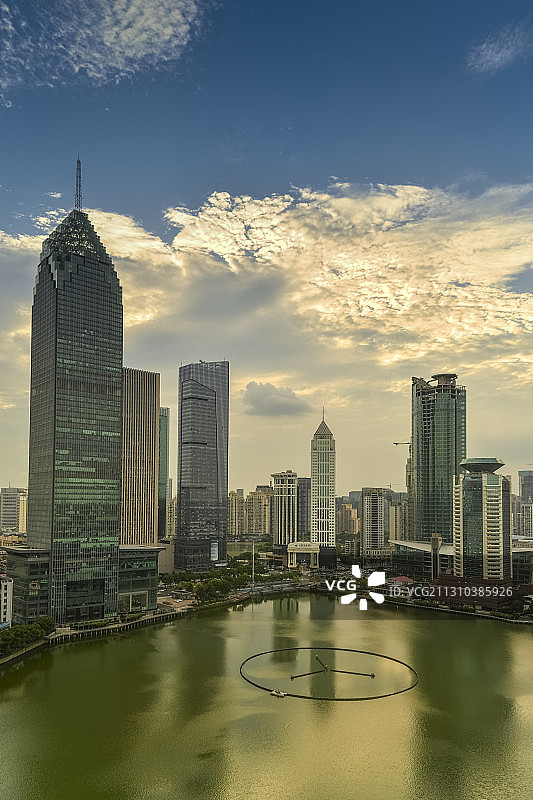 武汉西北湖建筑群图片素材