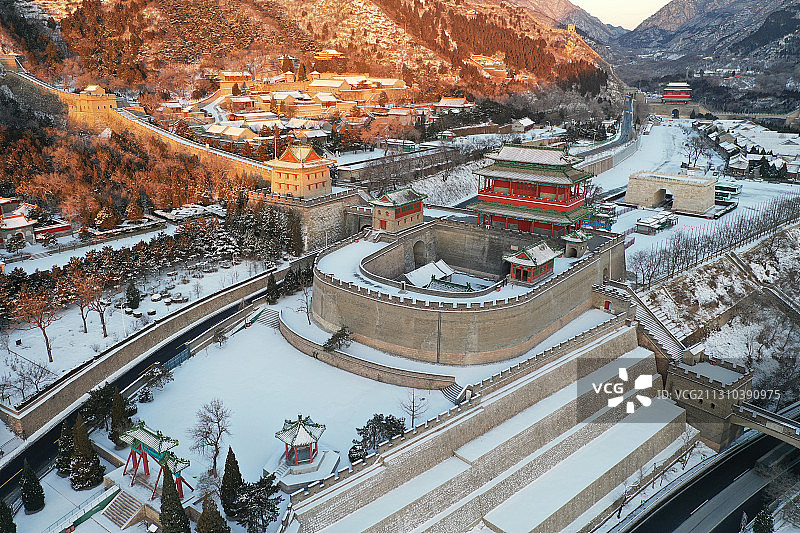 雪后居庸关图片素材