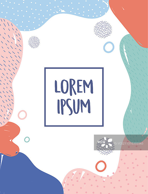 孟菲斯风格抽象装饰纹理图片素材