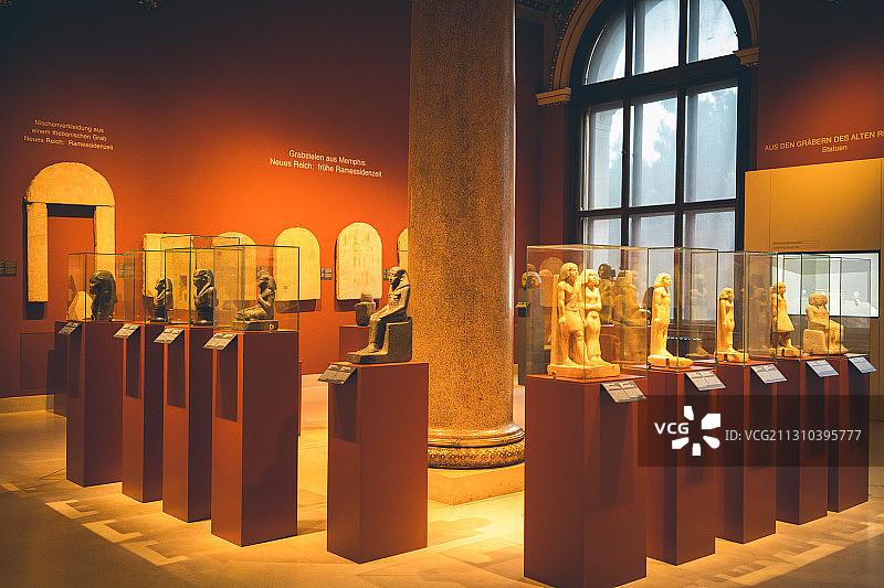 柏林新博物馆埃及石刻图片素材