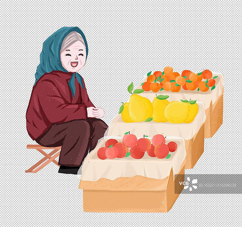 水果摊元素PNG图片素材