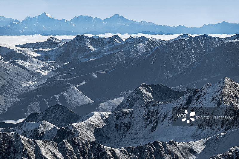 达古冰川图片素材