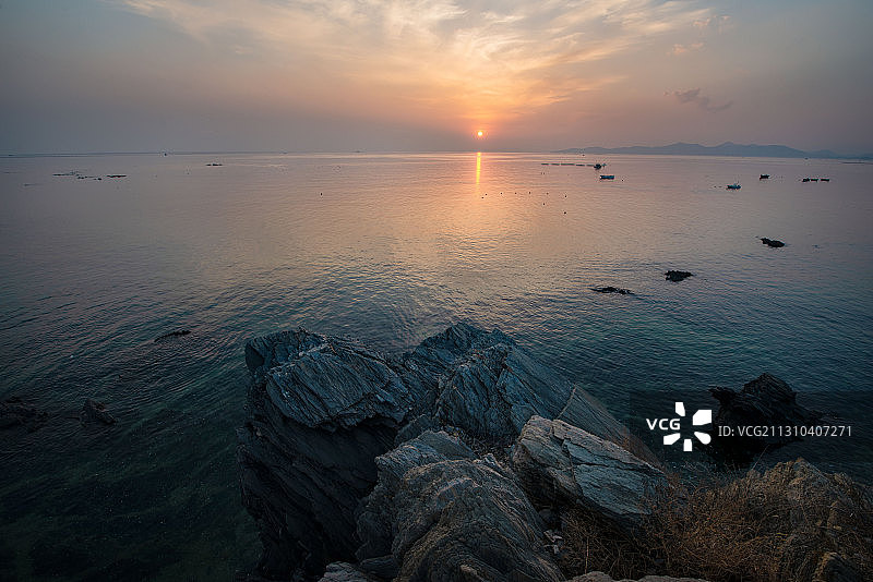 夕阳美黄昏图片素材