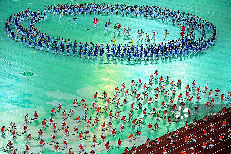 大型体操表演图片素材