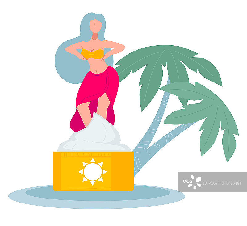 女子舞蹈，防晒霜护肤图片素材