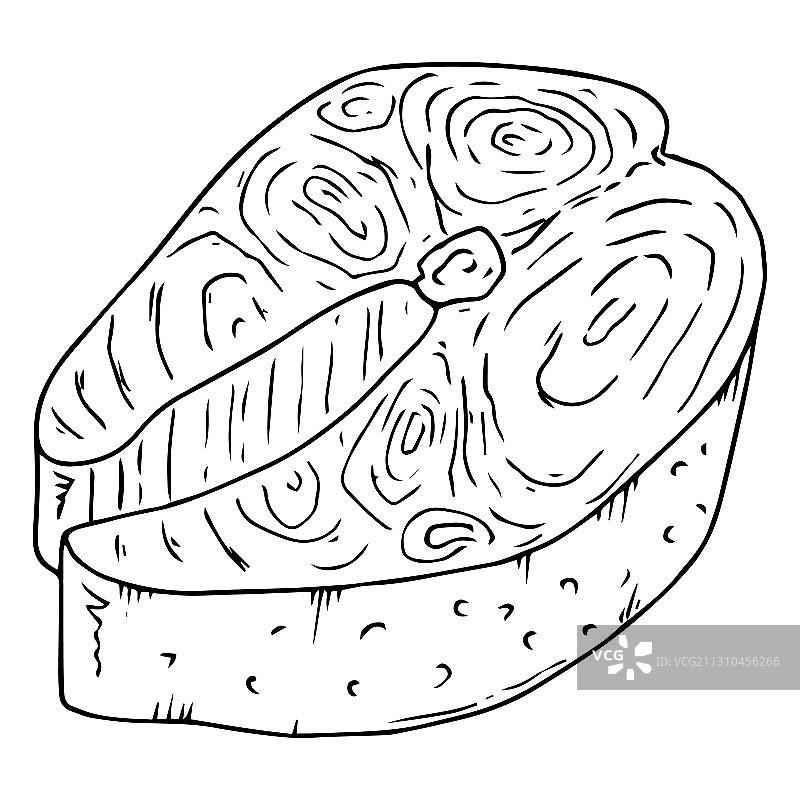 三文鱼鱼排图标图片素材