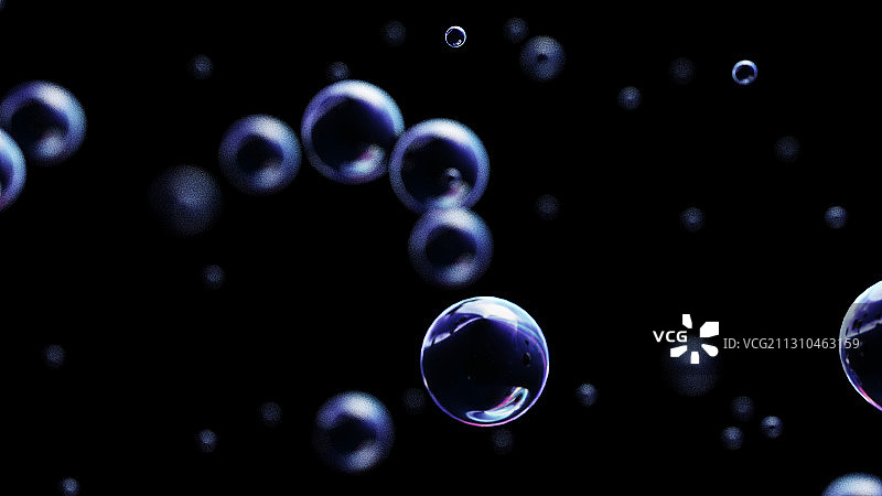 3D渲染漂浮的球体背景图片素材