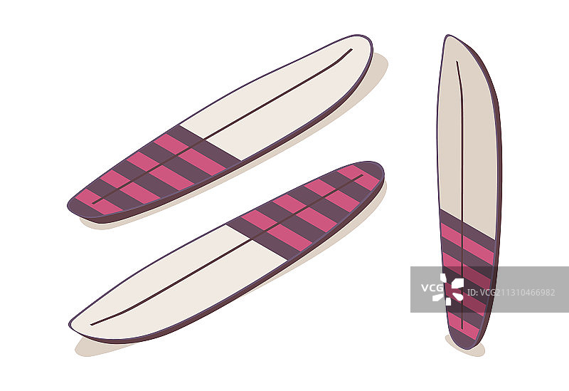 2.5D冲浪板套装图片素材