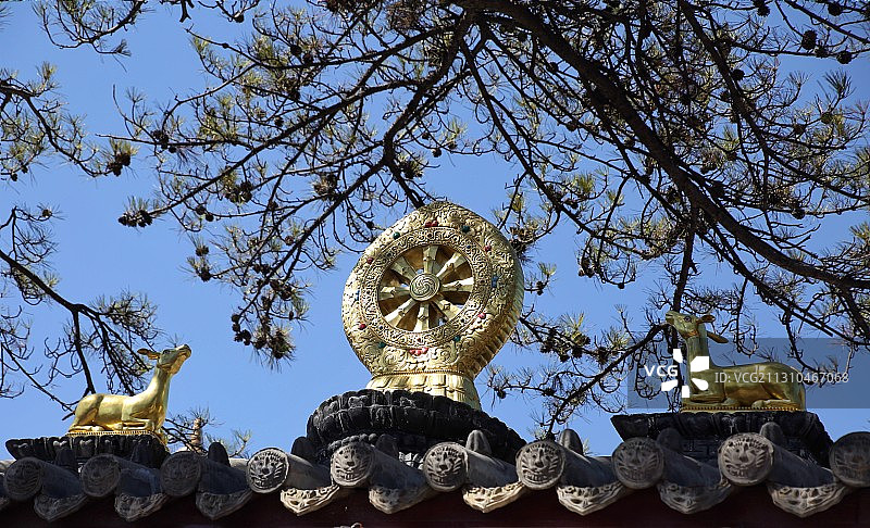 佛教圣地五台山-五爷庙图片素材