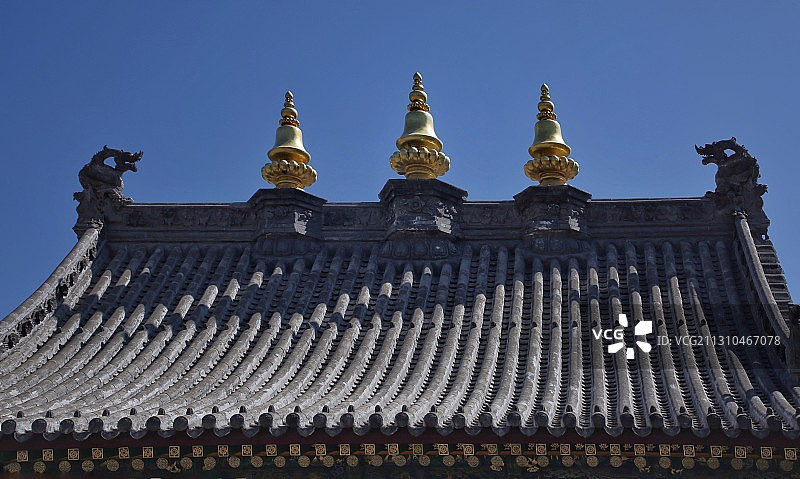 佛教圣地五台山-五爷庙图片素材