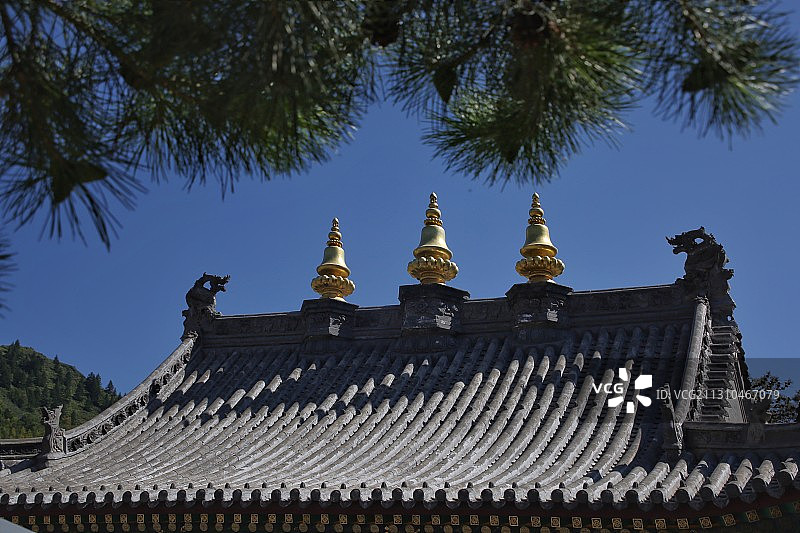 佛教圣地五台山-五爷庙图片素材