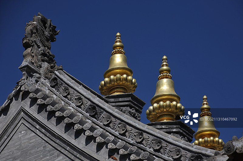 佛教圣地五台山-五爷庙图片素材