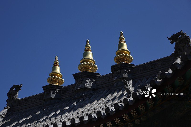 佛教圣地五台山-五爷庙图片素材