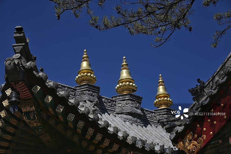 佛教圣地五台山-五爷庙图片素材